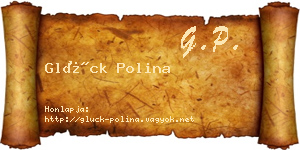 Glück Polina névjegykártya